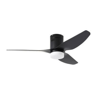ZEVENTI - Светодиодный потолочный вентилятор с регулированием яркости PADUA LED/18W/230V 3000-6000K Wi-Fi Tuya черный + дистанционное управление