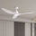 ZEVENTI - Светодиодный потолочный вентилятор с регулированием яркости URBINO LED/20W/230V 3000-6000K Wi-Fi Tuya белый + дистанционное управление