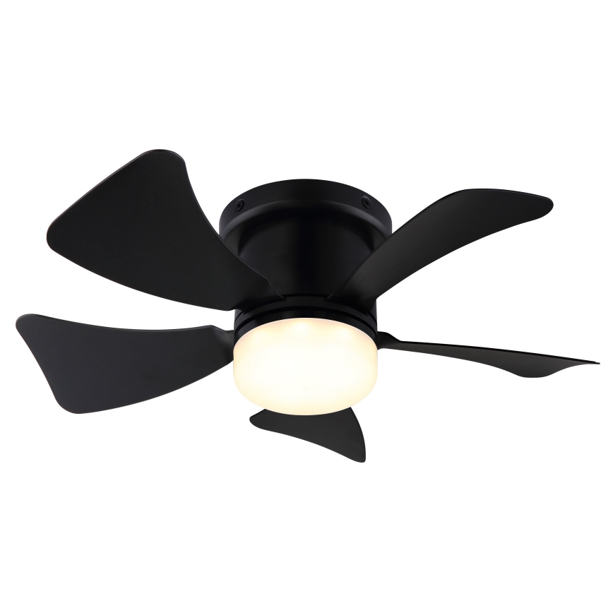 ZEVENTI - Світлодіодний регульований стельовий вентилятор MUNDAKA LED/10W/230V 3000-6500K чорний + дистанційне керування