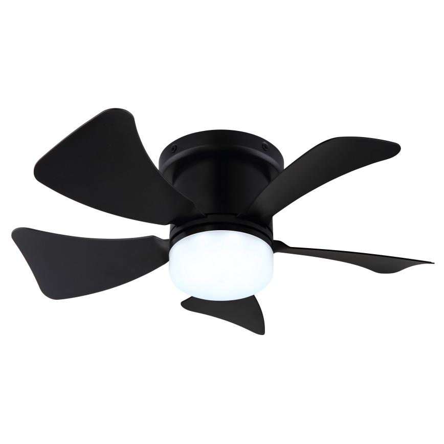 ZEVENTI - Світлодіодний регульований стельовий вентилятор MUNDAKA LED/10W/230V 3000-6500K чорний + дистанційне керування