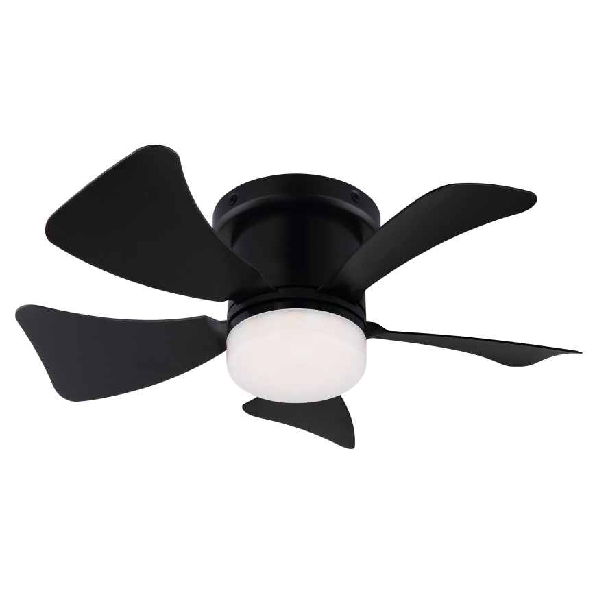 ZEVENTI - Світлодіодний регульований стельовий вентилятор MUNDAKA LED/10W/230V 3000-6500K чорний + дистанційне керування