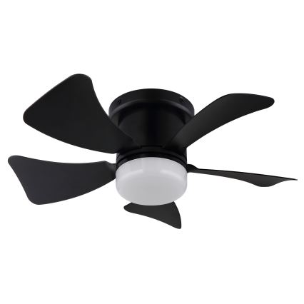 ZEVENTI - Світлодіодний регульований стельовий вентилятор MUNDAKA LED/10W/230V 3000-6500K чорний + дистанційне керування