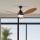 ZEVENTI - Світлодіодний стельовий вентилятор MURO LED/18W/230V 3000-6000K Wi-Fi Tuya чорний + дистанційне керування