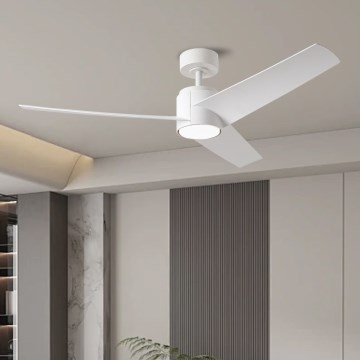 ZEVENTI - Світлодіодний стельовий вентилятор ORVIETO LED/18W/230V 3000-6000K Wi-Fi Tuya білий + пульт дистанційного керування