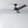 ZEVENTI - Світлодіодний стельовий вентилятор ORVIETO LED/18W/230V 3000-6000K Wi-Fi Tuya чорний + пульт дистанційного керування