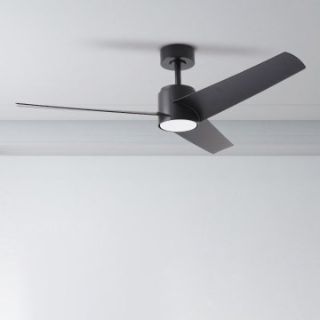 ZEVENTI - Світлодіодний стельовий вентилятор ORVIETO LED/18W/230V 3000-6000K Wi-Fi Tuya чорний + пульт дистанційного керування