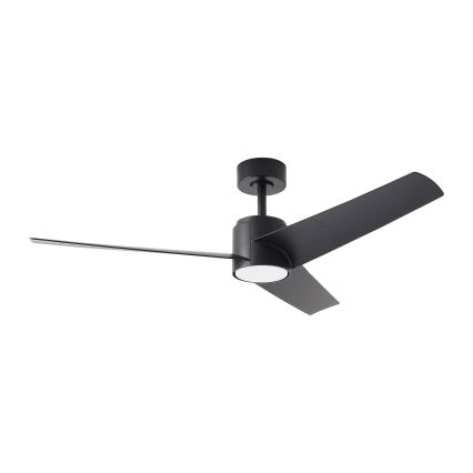 ZEVENTI - Світлодіодний стельовий вентилятор ORVIETO LED/18W/230V 3000-6000K Wi-Fi Tuya чорний + дистанційне керування