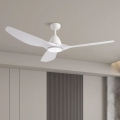 ZEVENTI - Світлодіодний стельовий вентилятор URBINO LED/20W/230V 3000-6000K Wi-Fi Tuya білий + пульт дистанційного керування