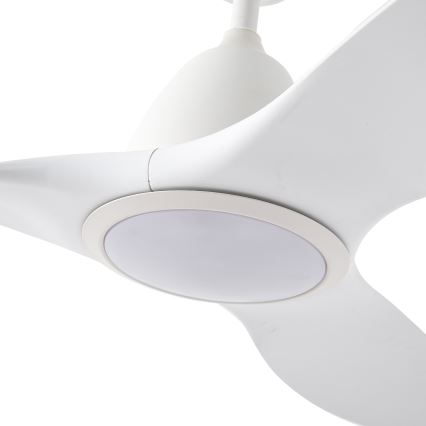 ZEVENTI - Світлодіодний стельовий вентилятор з регулюванням яскравості URBINO LED/20W/230V 3000-6000K Wi-Fi Tuya білий + пульт дистанційного керування