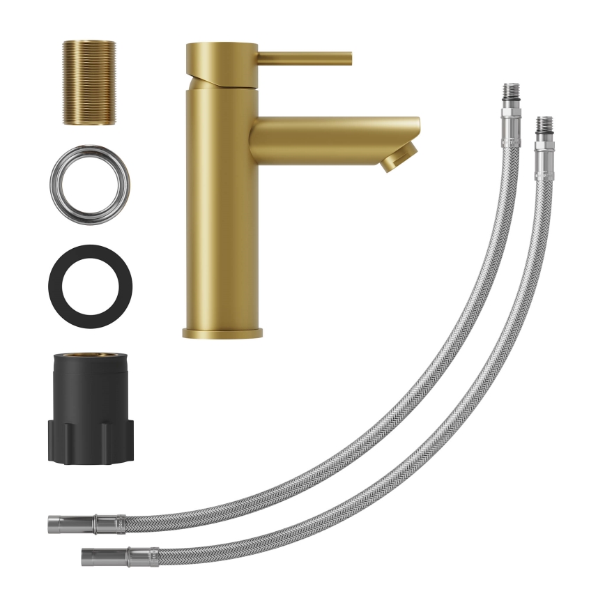 Змішувач для умивальника RINGSTED, 17,8 см, шліфована латунь