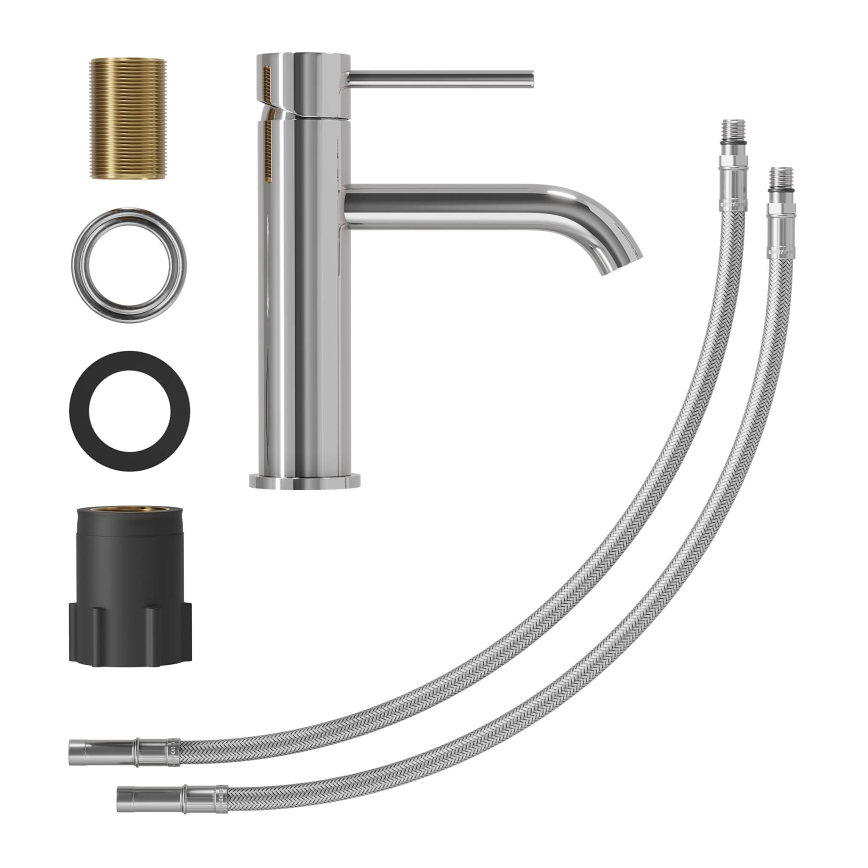 Змішувач для умивальника SOVANG 18,3 см блискучий хром