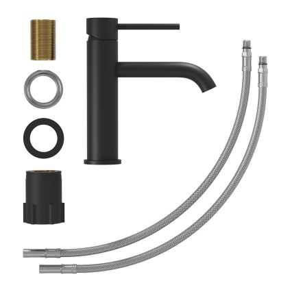 Змішувач для умивальника SOVANG 18,3 см матовий чорний