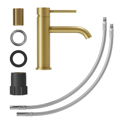 Змішувач для умивальника SOVANG 18,3 см шліфована латунь