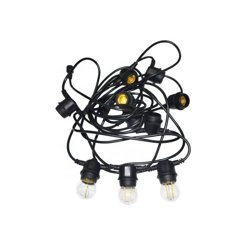Зовнішній декоративний ланцюг MIMOSA 15xE27/1,3W/230V IP44 15м
