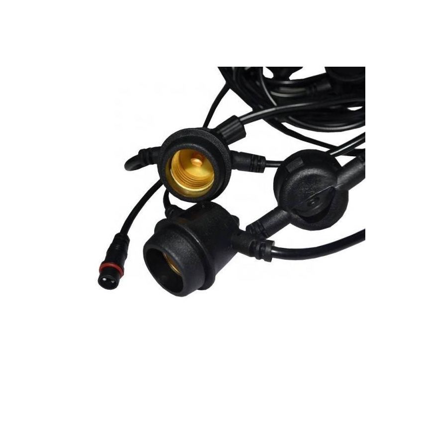Зовнішній декоративний ланцюг MIMOSA 15xE27/1,3W/230V IP44 15м