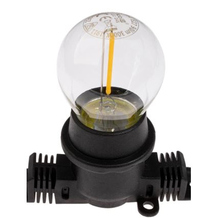 Зовнішній декоративний ланцюг MIMOSA 20xE27/1,3W/230V IP44 10м