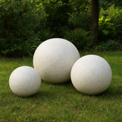 Зовнішній декоративний світильник LUMISTONE 1xE27/15W/230V IP65, діаметр 25 см