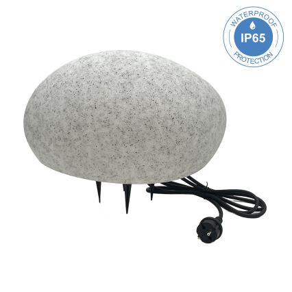 Зовнішній декоративний світильник LUMISTONE 1xE27/15W/230V IP65 діаметр 38 см