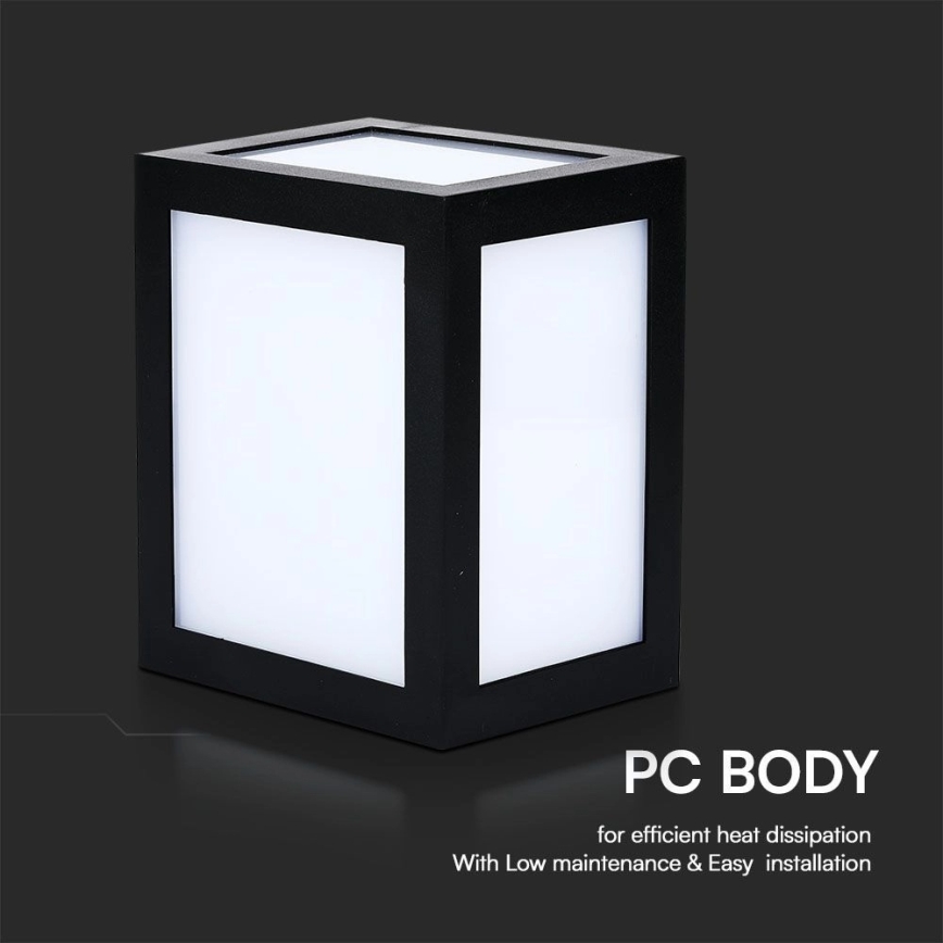 Зовнішній настінний LED-світильник LED/12W/230V 3000K IP65 чорний