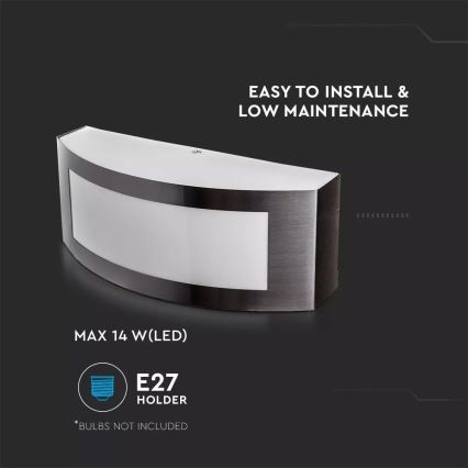 Зовнішній настінний світильник 1xE27/15W/230V IP44