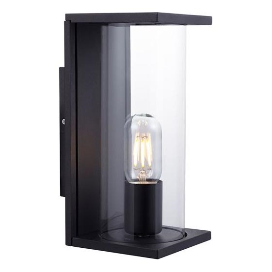 Зовнішній настінний світильник 1xE27/60W/230V IP44 чорний