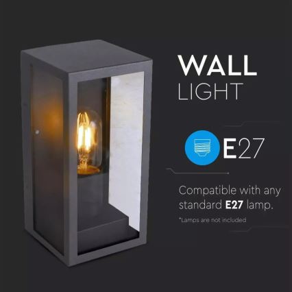 Зовнішній настінний світильник 1xE27/60W/230V IP44