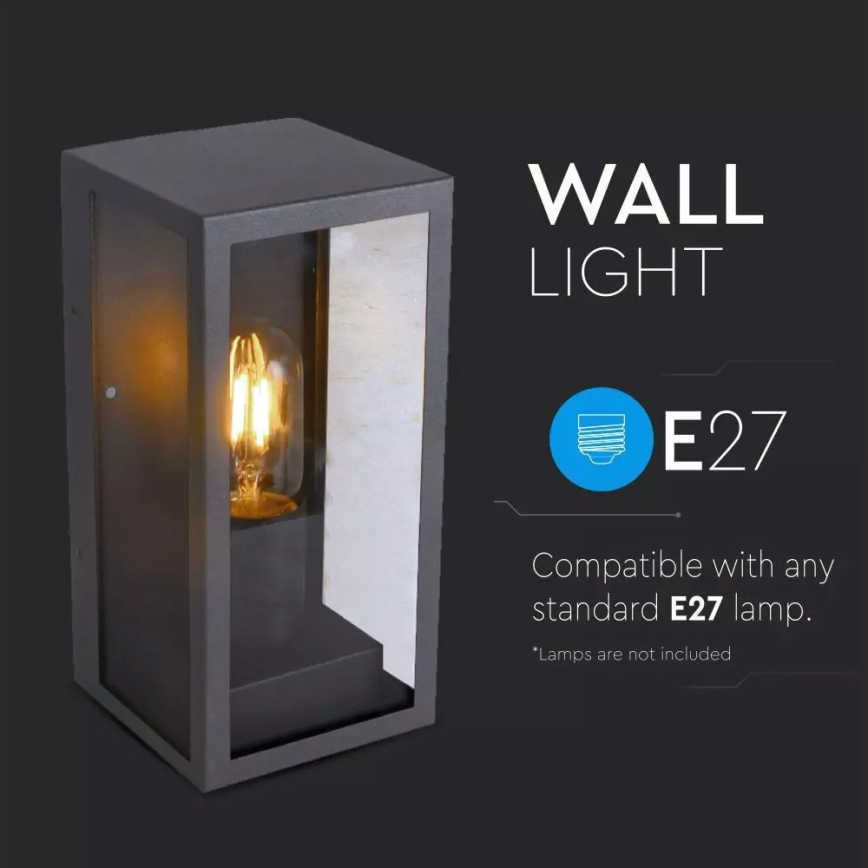 Зовнішній настінний світильник 1xE27/60W/230V IP44
