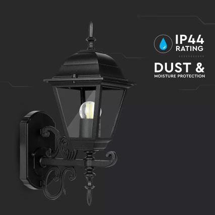 Зовнішній настінний світильник 1xE27/60W/230V IP44