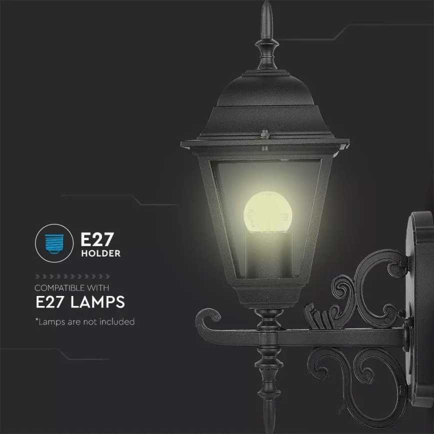 Зовнішній настінний світильник 1xE27/60W/230V IP44