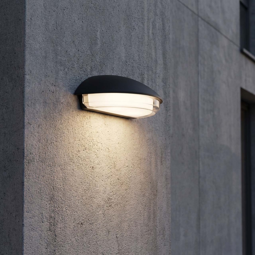 Зовнішній настінний світильник ALABAMA LED/12W/230V IP54 чорний