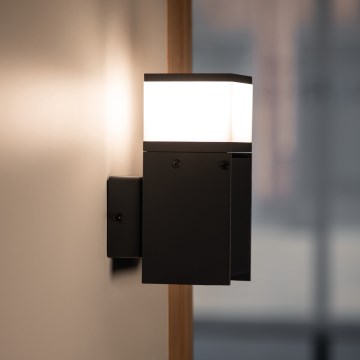 Зовнішній настінний світильник DASTEN 1xG9/11W/230V IP44 чорний