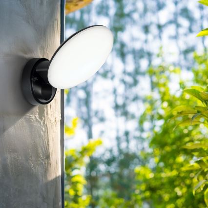 Зовнішній настінний світильник LED OLAF LED/10Вт/230В IP44 чорний