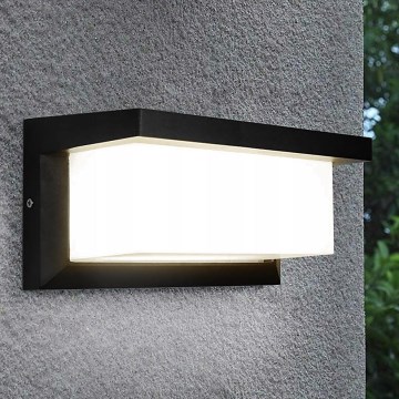 Зовнішній настінний світильник NEELY LED/12W/230V IP54 чорний