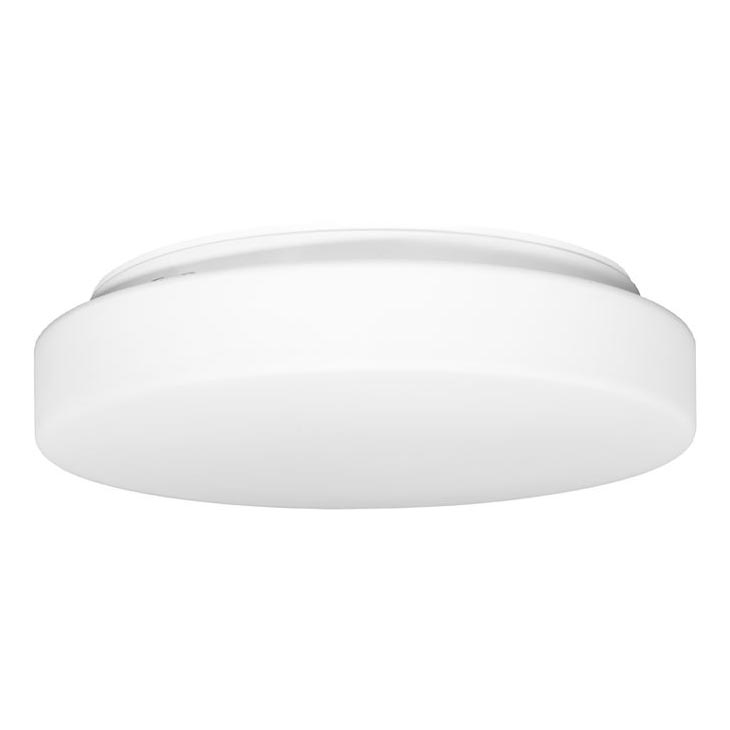 Зовнішній стельовий світильник з датчиком HECTOR 2xE27/60W/230V діаметр 40 см IP44 опал білий
