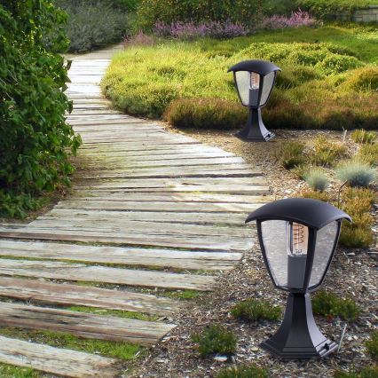 Зовнішній світильник FOX 1xE27/40W/230V IP44 чорний