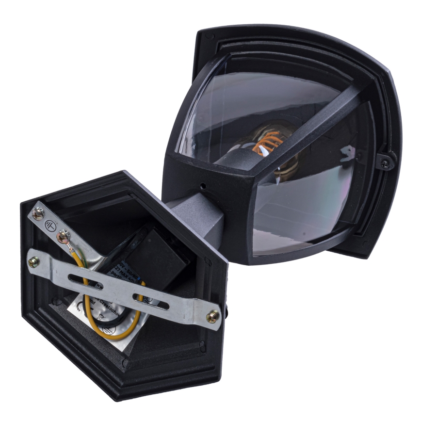 Зовнішній світильник FOX 1xE27/40W/230V IP44 чорний