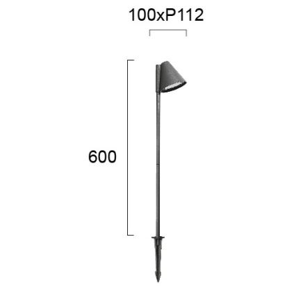 Зовнішній світильник GILBERT 1xGU10/20W/230V IP65 антрацит