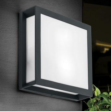 Зовнішній світильник HENRY 2xE27/15W/230V 26x26 см IP44 антрацит