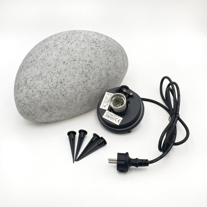 Зовнішній світильник LUMISTONE 1xE27/15W/230V IP65 діам. 31,8 см