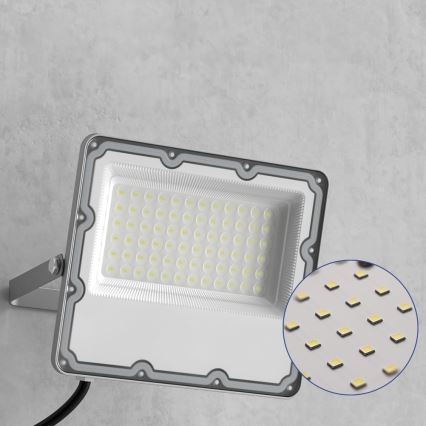 Зовнішній світлодіодний прожектор LED/100W/230V 4500K IP65 сірий