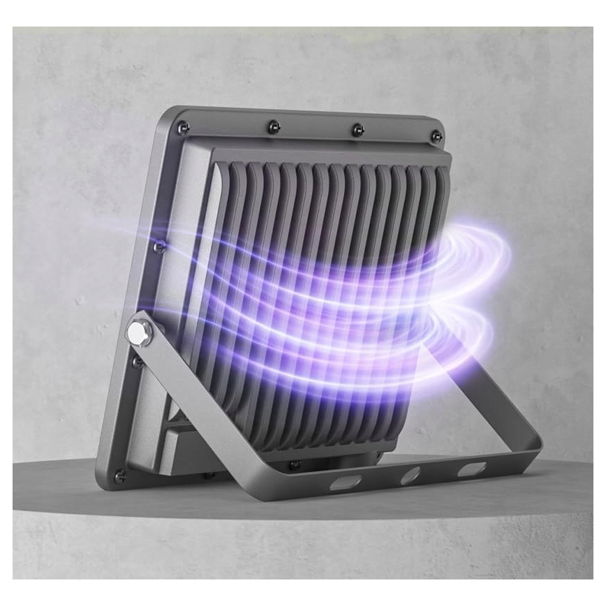 Зовнішній світлодіодний прожектор LED/100W/230V 4500K IP65 сірий