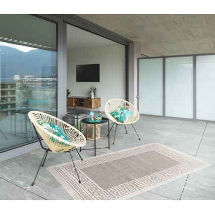 Зовнішній килим EXPRESS NEW OUTDOOR 80x150 см сірий/бежевий