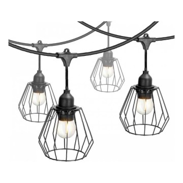 Зовнішня декоративна гірлянда CRETE 15xE27/230V 20m IP44
