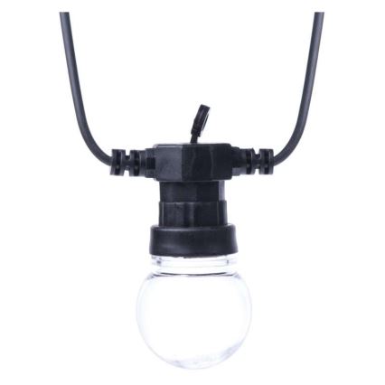 Зовнішня декоративна LED-гірлянда 10xLED/10m IP44 прозора