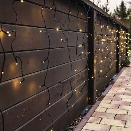 Зовнішня LED гірлянда 100xLED/2,5x0,9m IP44 теплий білий