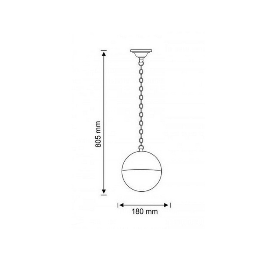 Зовнішня люстра ULSA 1xE27/12W/230V IP44