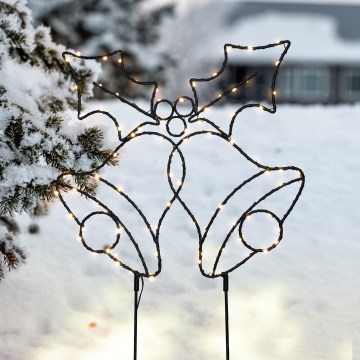 Зовнішня різдвяна LED-прикраса — дзвіночки, 100xLED/3xAA, IP44, тепле біле світло