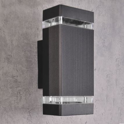 Зовнішній настінний світильник GILBERT 2xGU10/10W/230V IP44