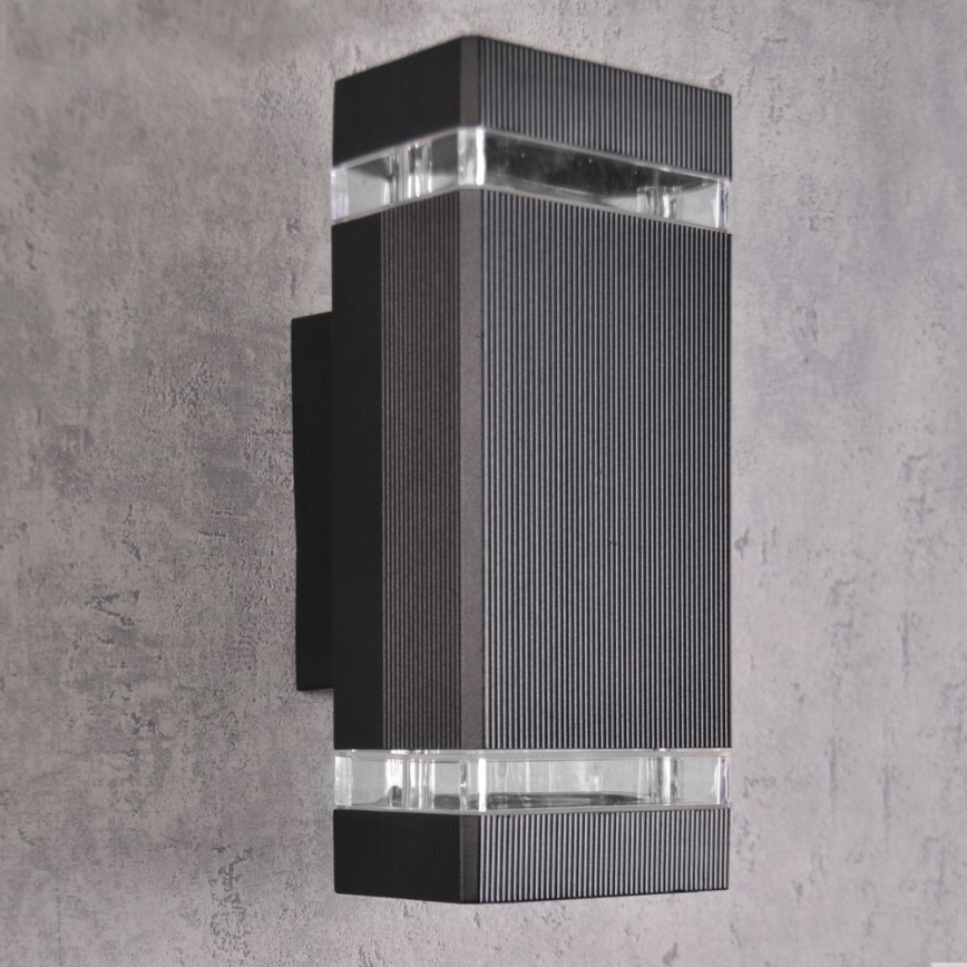 Зовнішній настінний світильник GILBERT 2xGU10/10W/230V IP44