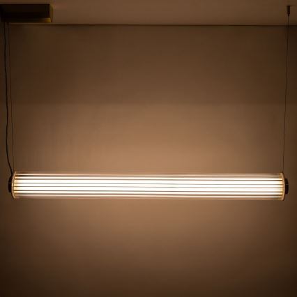 Zuma Line - LED люстра на тросі з регульованою яскравістю LED/39W/230V 2700-6500K золота + пульт дистанційного керування